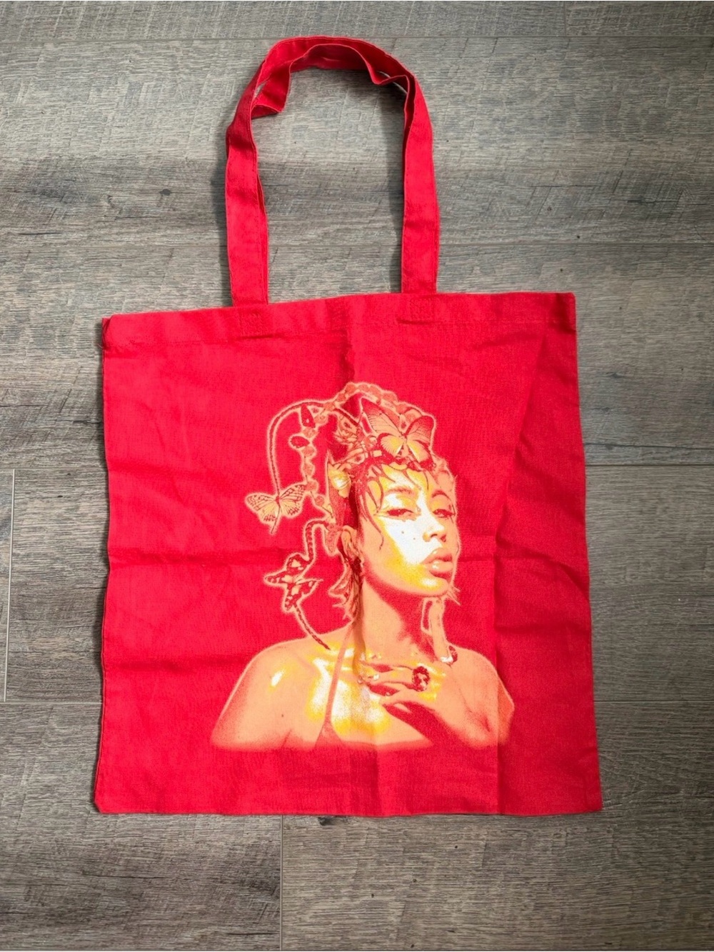 Kali Uchis Red Tote Bag
